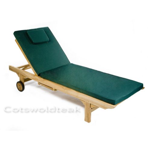 Sun Lounger Cushion Green