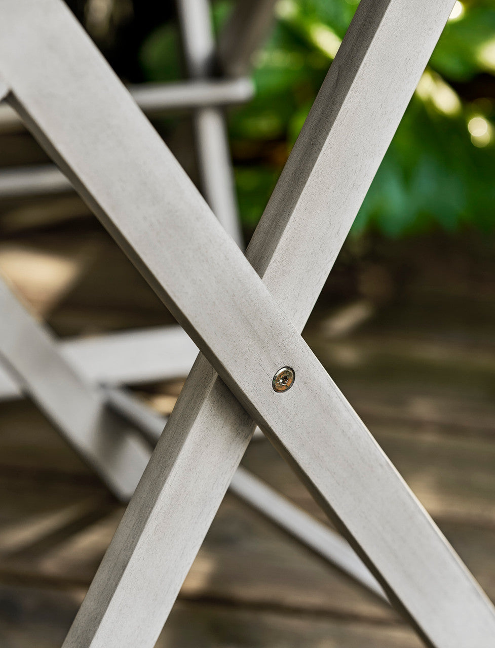 Letcombe Bistro Set - Acacia Wood, Whitewash