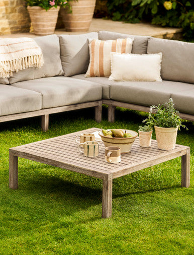 Porthallow Square Coffee Table - Acacia Wood, Natural