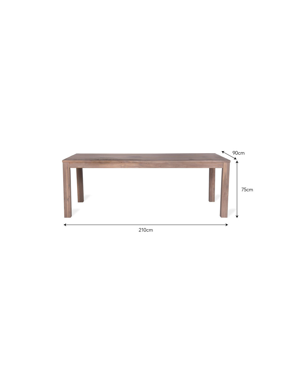 Porthallow Dining Table - Acacia Wood, Natural