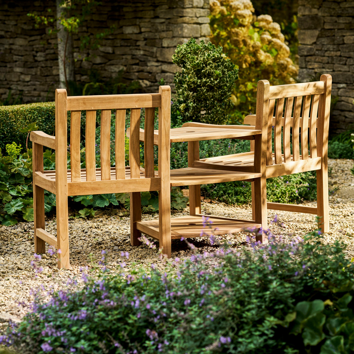 Ambleside Teak Companion Bench 2 Seater
