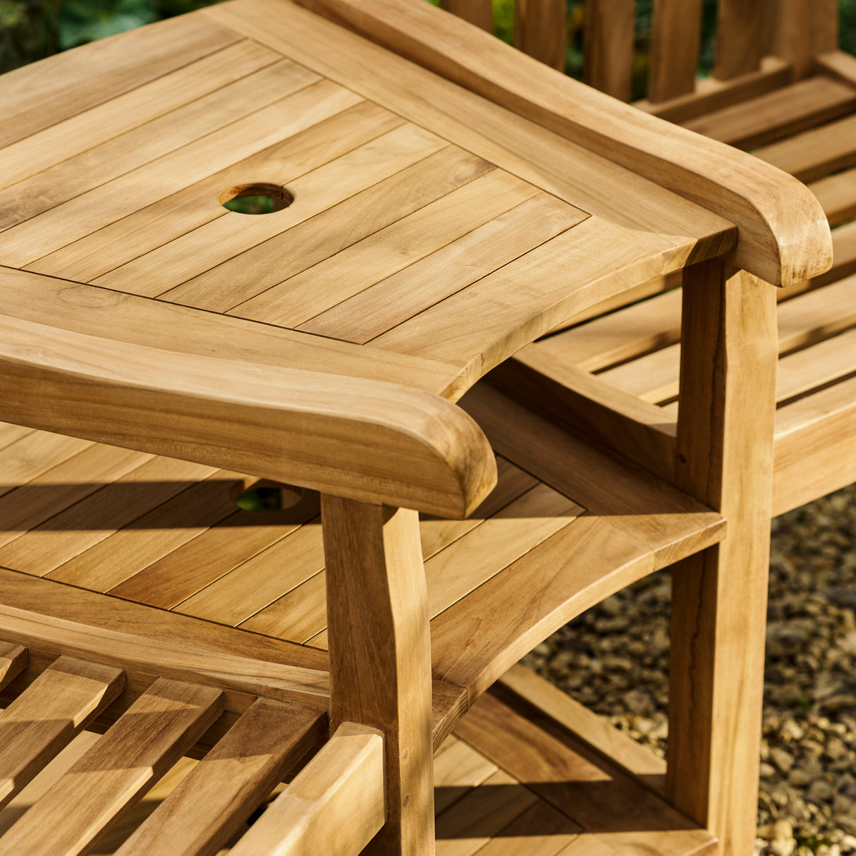 Ambleside Teak Companion Bench 2 Seater