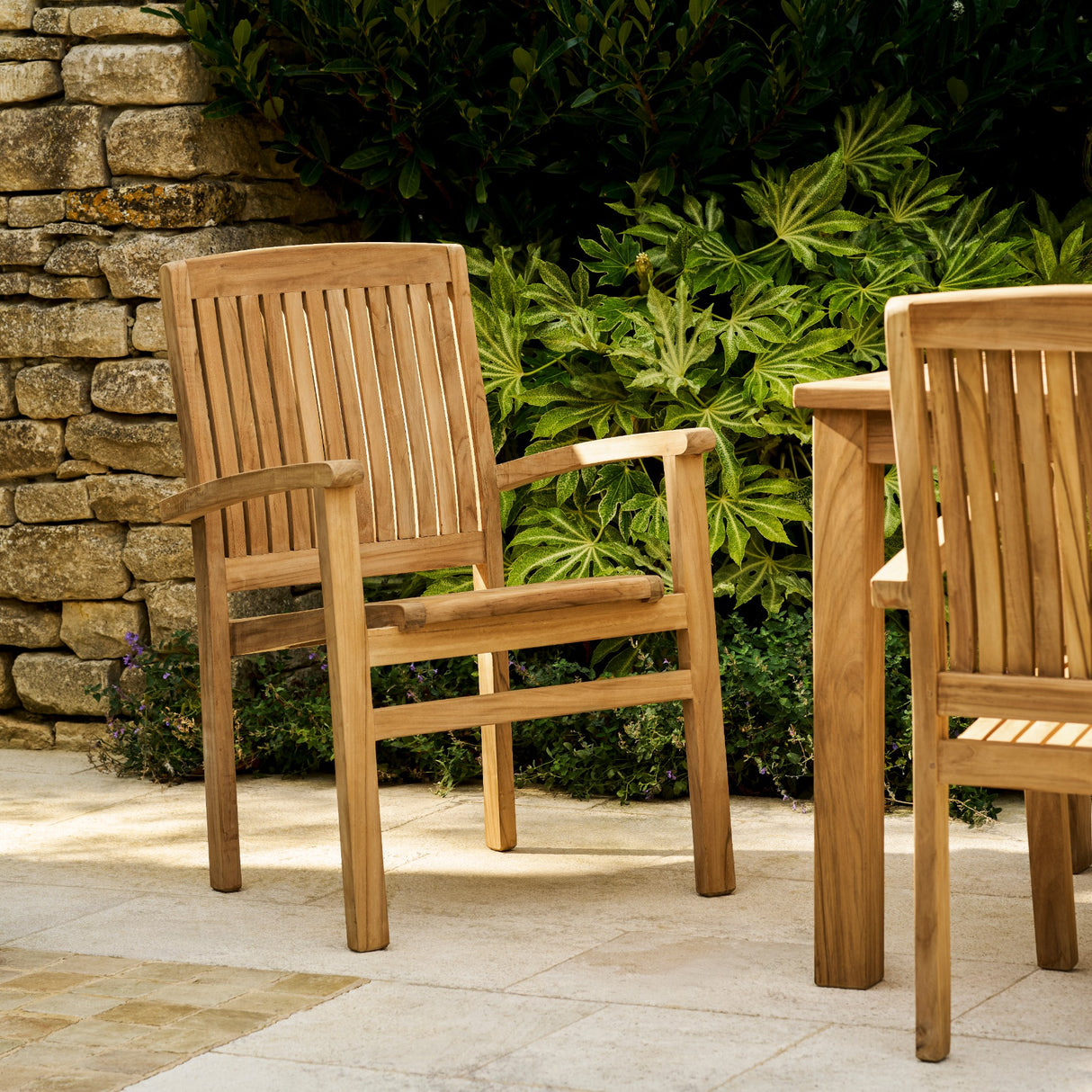 Henley Teak Stacking Armchair