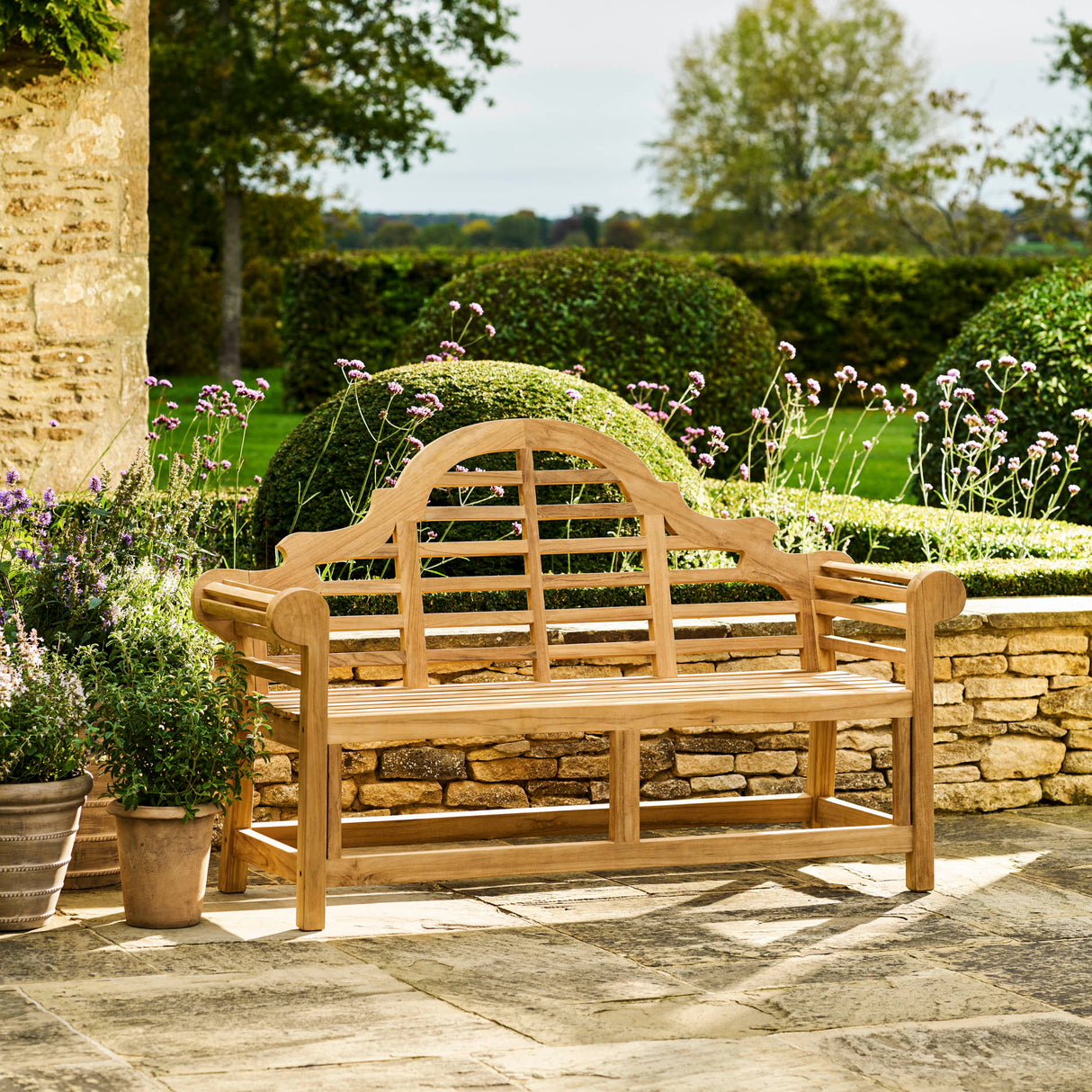 Lutyens Teak Bench 3 Seater 165cm