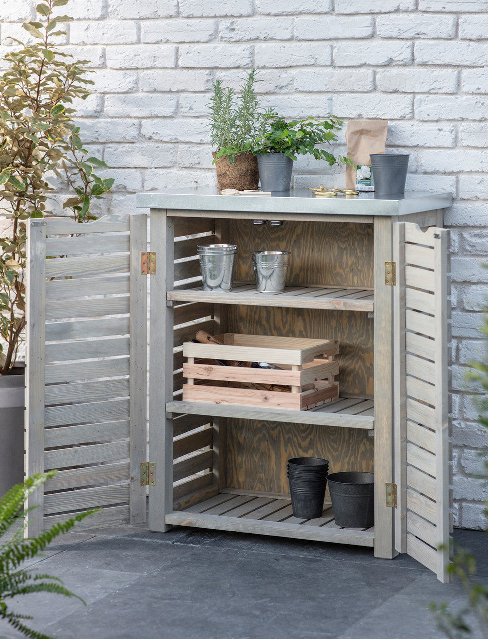 Aldsworth Slatted Storage Unit - Spruce, Natural