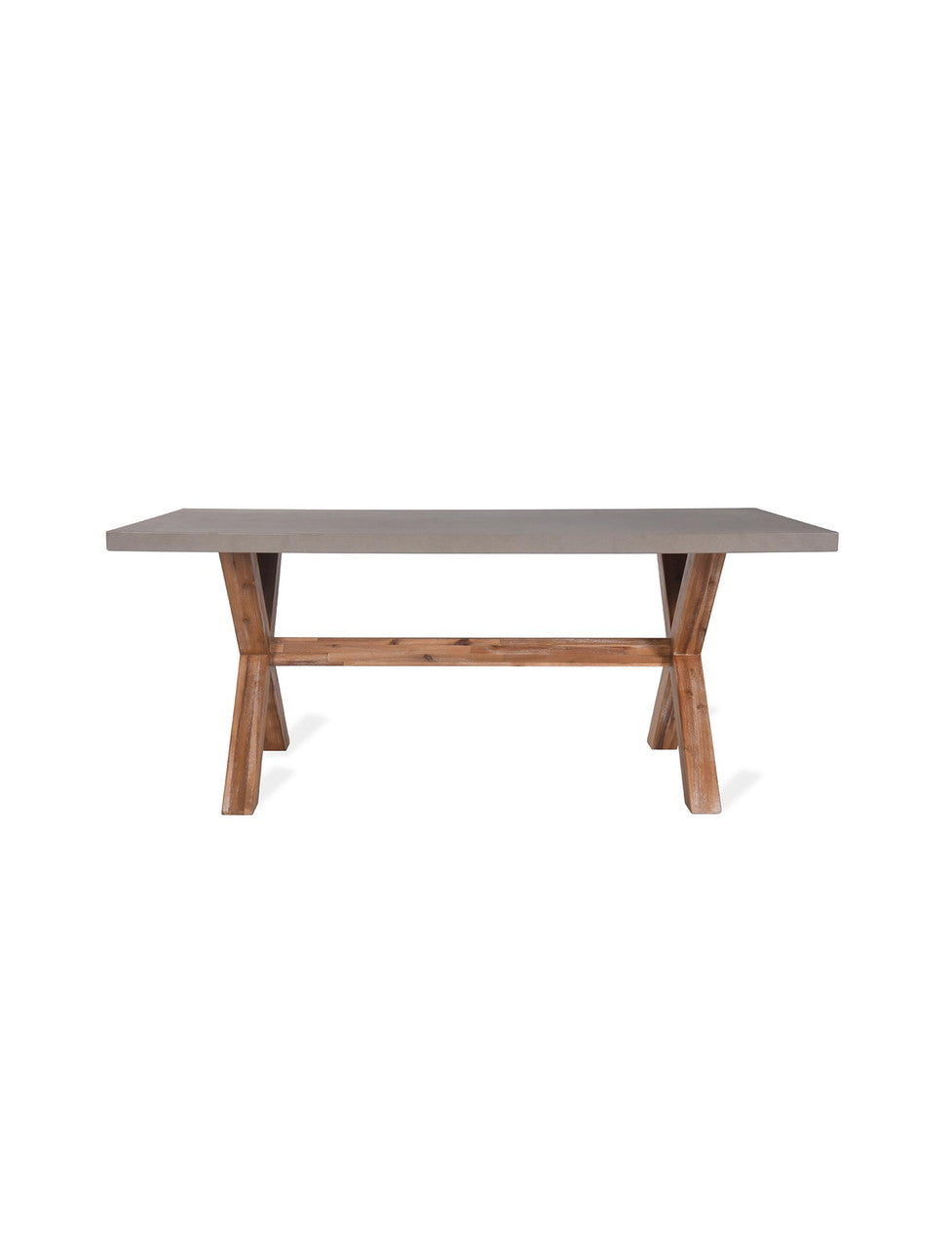 Burford Table - Acacia Wood & Polystone, Natural, Large