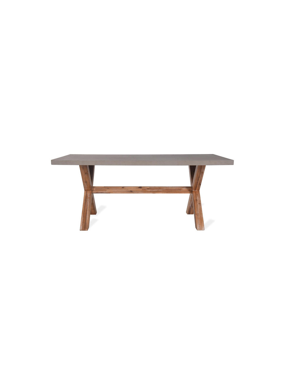 Burford Table - Acacia Wood & Polystone, Natural, Small