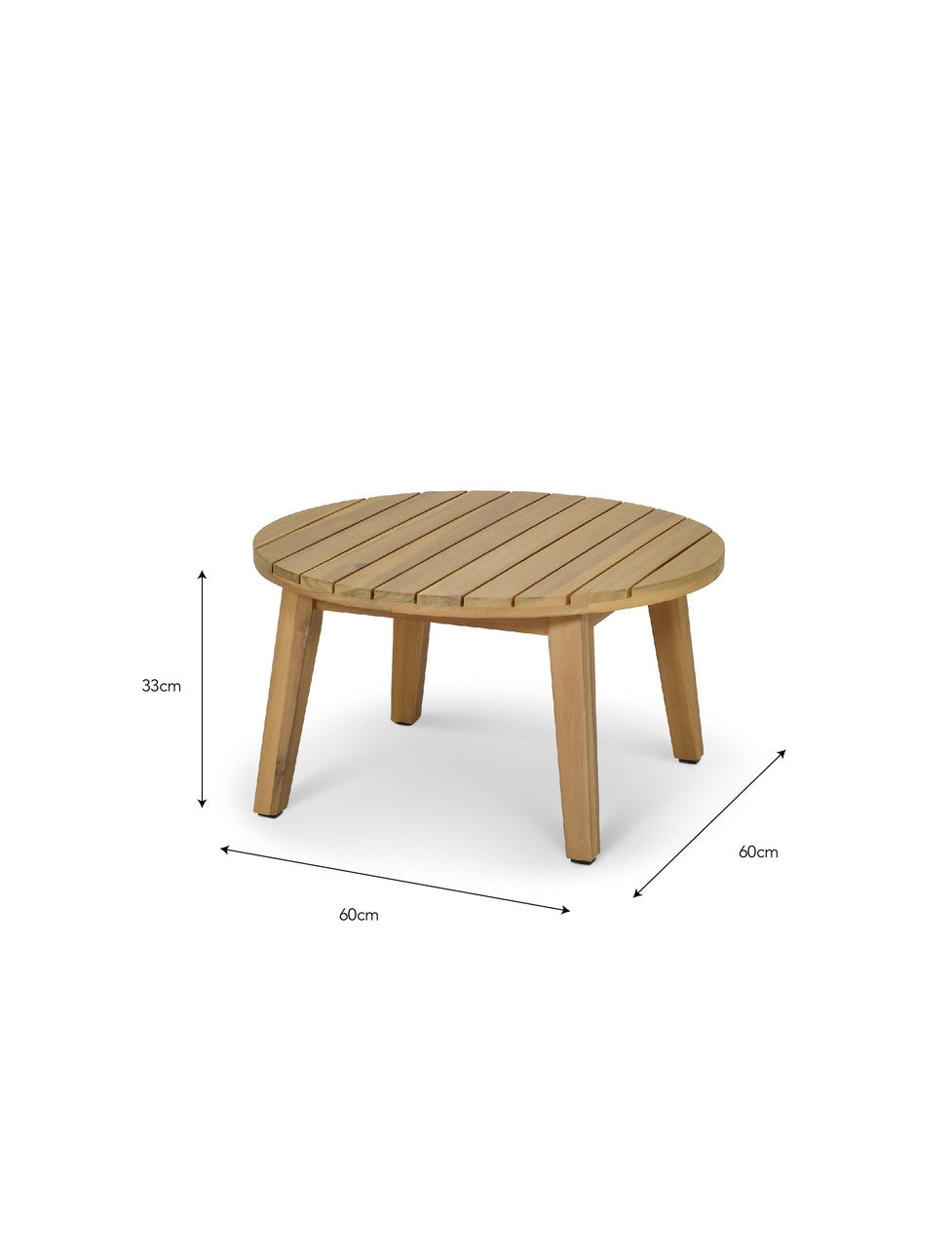 Durley Coffee Table - Acacia Wood, Natural, Small