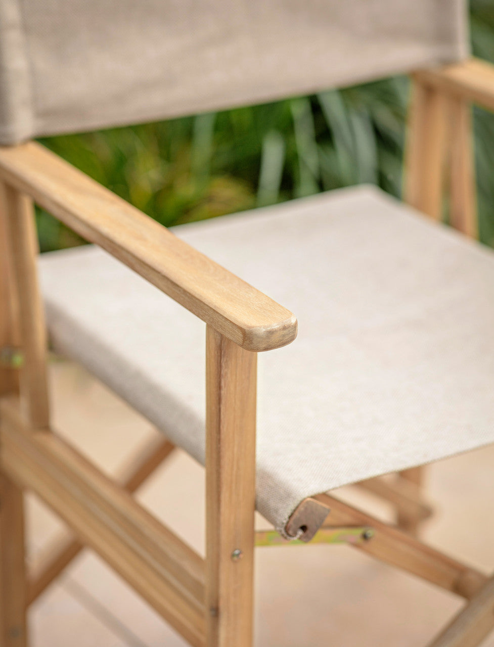 Hayle Directors Chair - Acacia Wood, Natural
