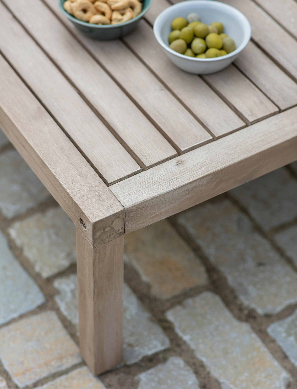 Porthallow Rectangular Coffee Table - Acacia Wood, Natural