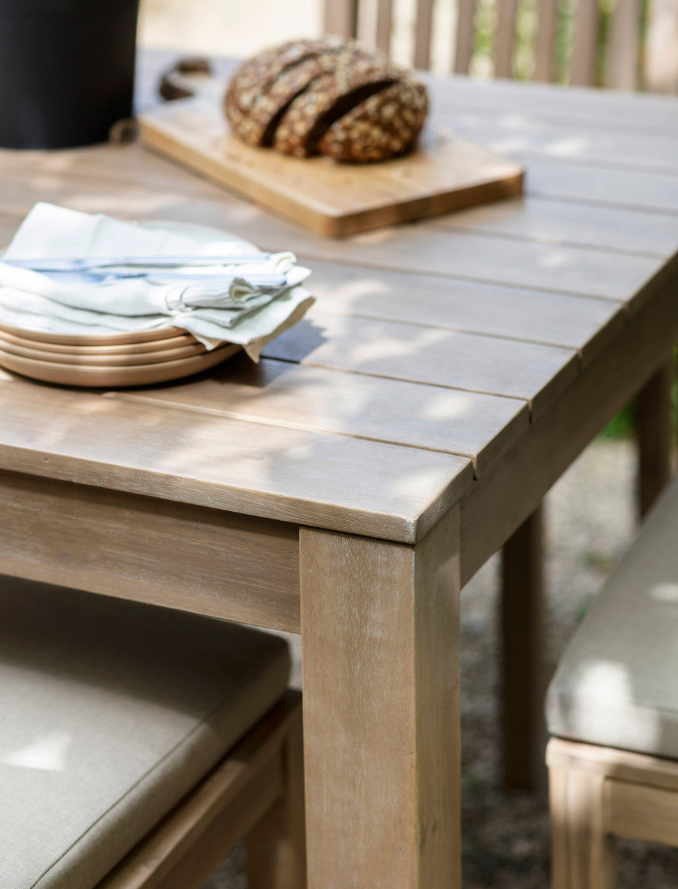Porthallow Square Dining Table - Acacia Wood, Natural