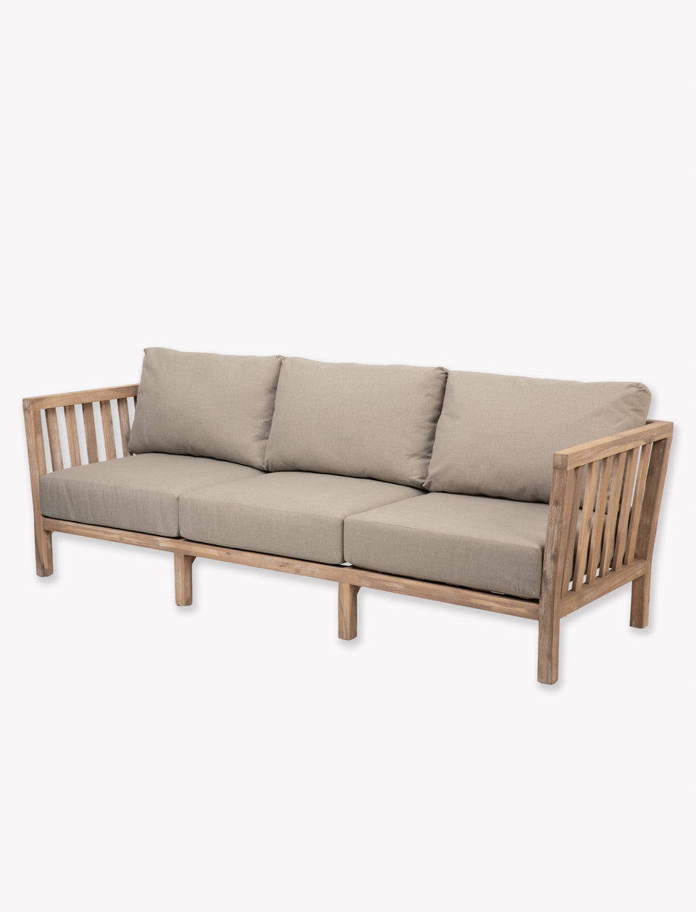 Porthallow 3 Seater Sofa - Acacia Wood, Natural