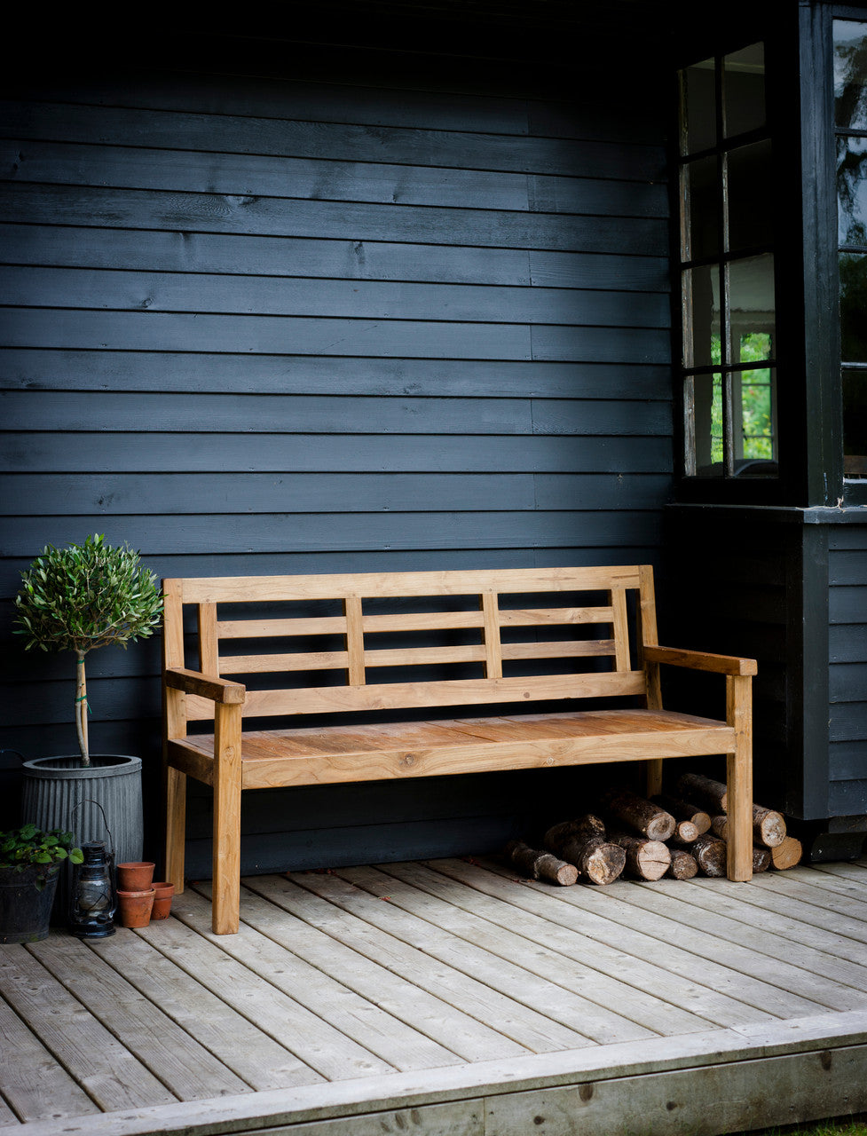 Chastleton Bench - Reclaimed Teak, Natural