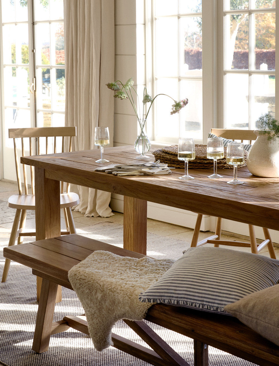 St Mawes Refectory Table 10 Seater - Teak, Natural