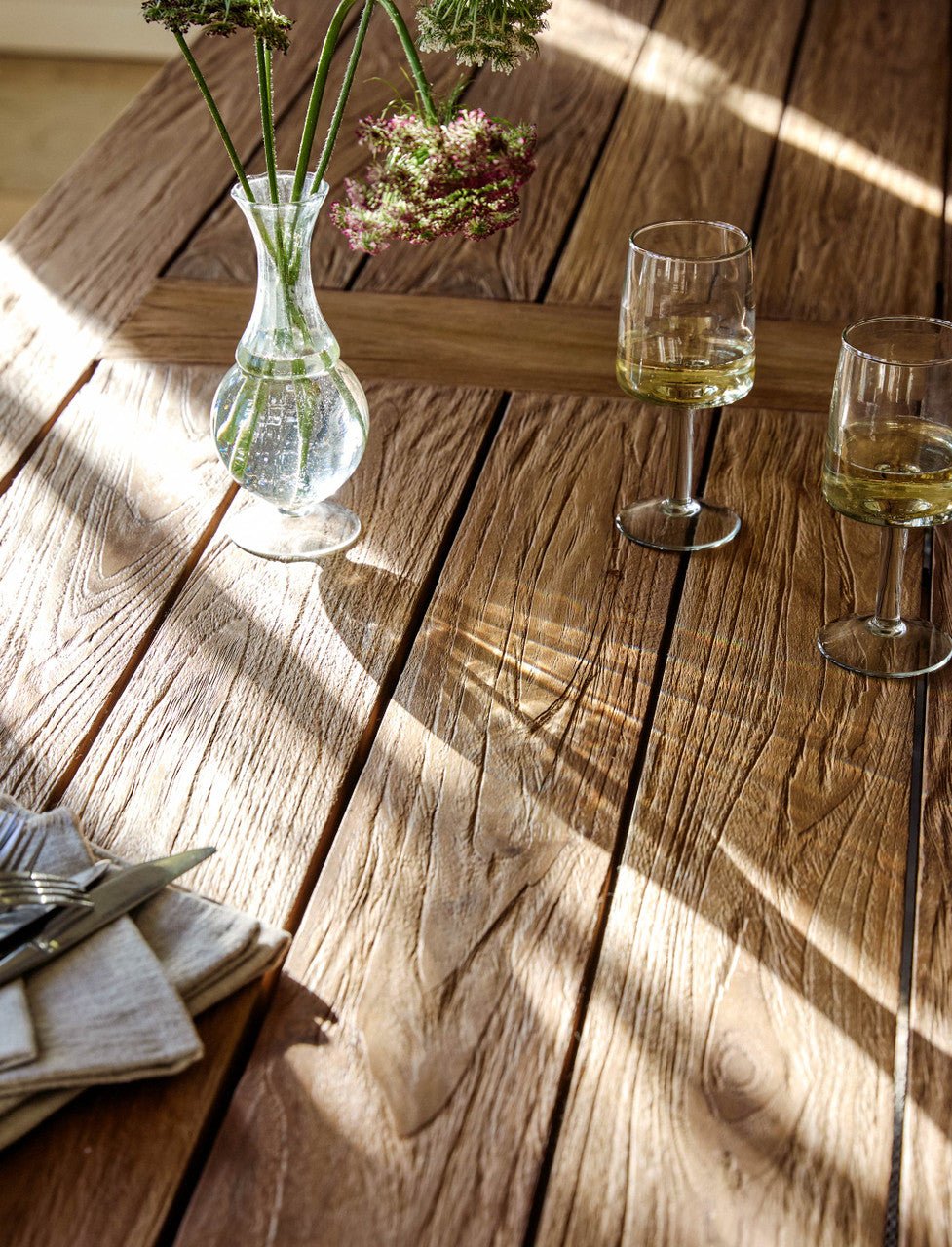 St Mawes Refectory Table 10 Seater - Teak, Natural