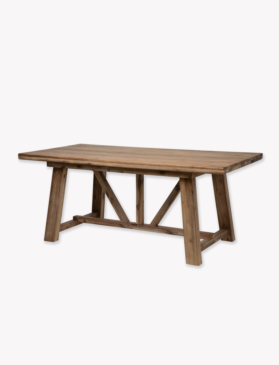 Chilford Solid Dining Table - Acacia Wood, Natural, Small