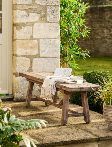 Chilford Solid Bench - Acacia Wood, Natural, Small