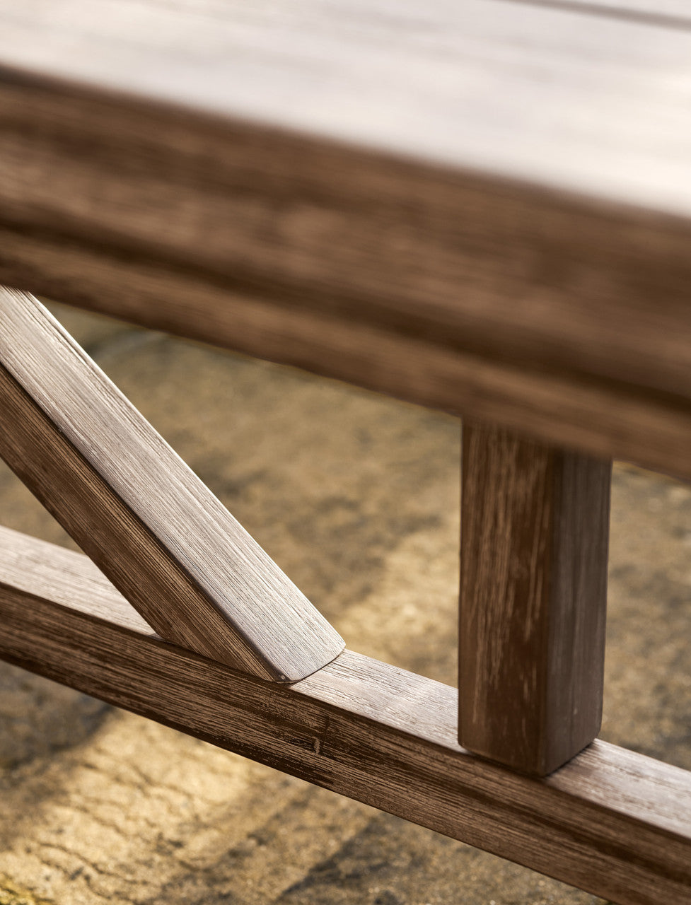 Chilford Solid Bench - Acacia Wood, Natural, Small