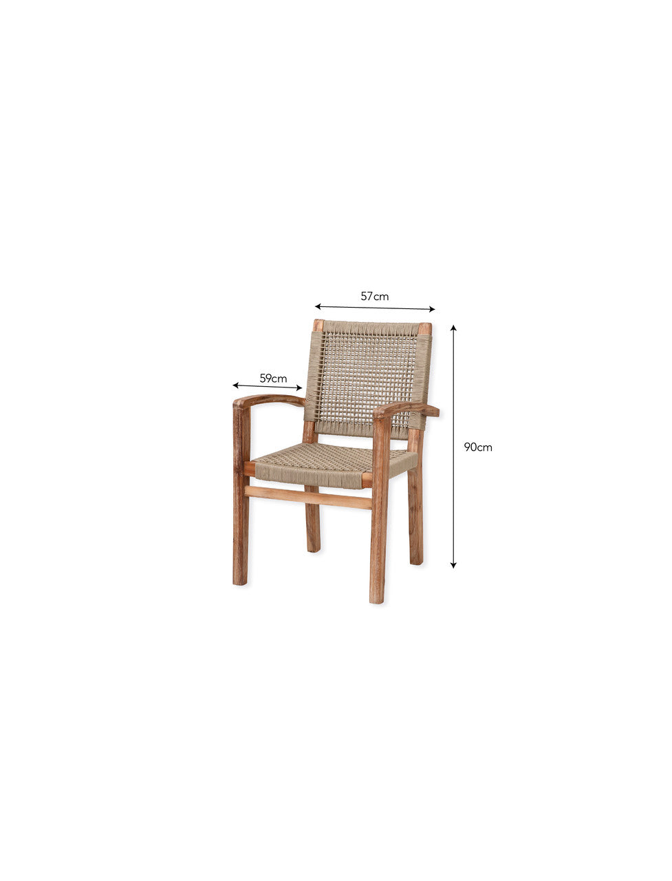 Chilford Carver Dining Chairs - Acacia Wood, Natural, Set of 2