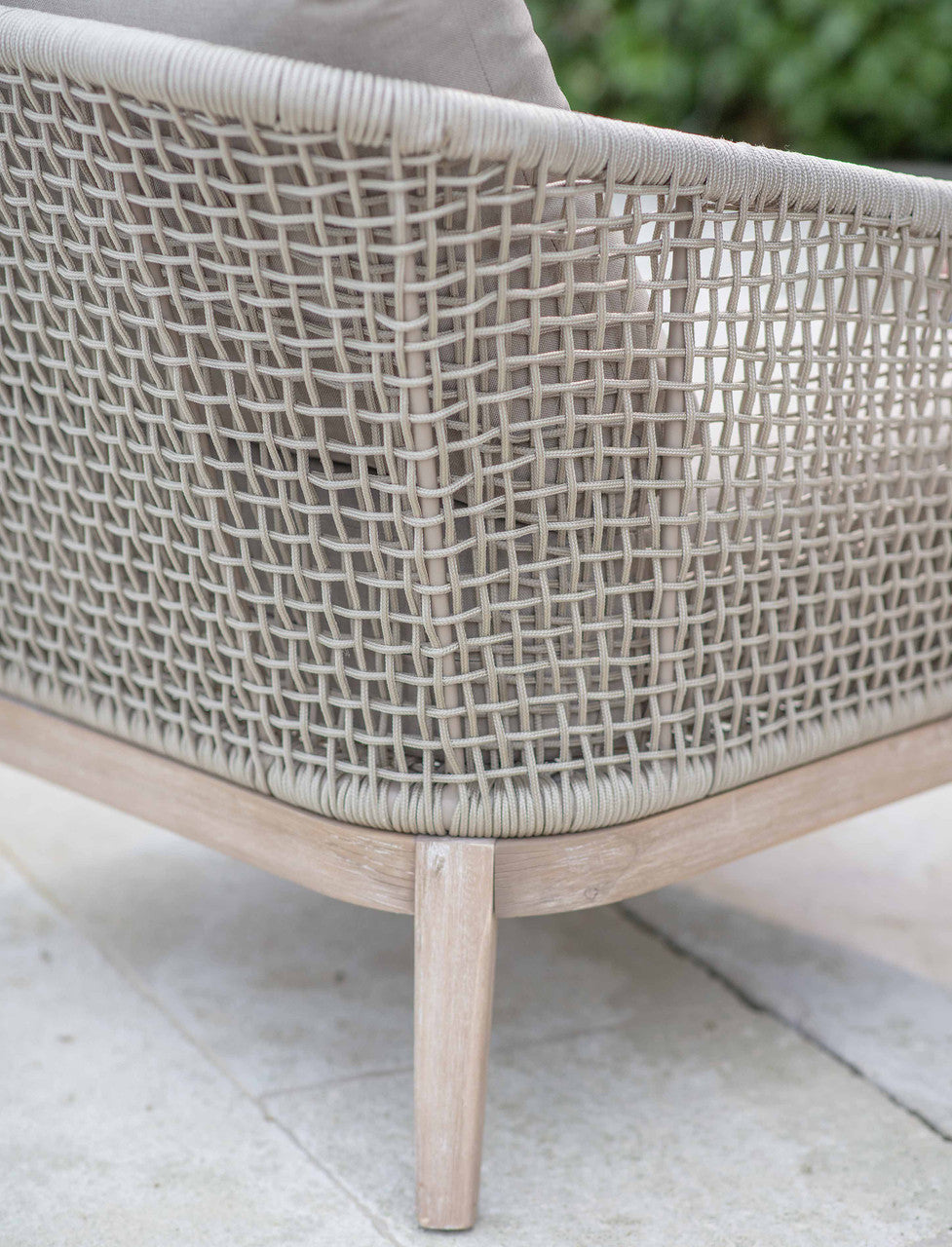 Lynton Armchair - Acacia Wood, Grey