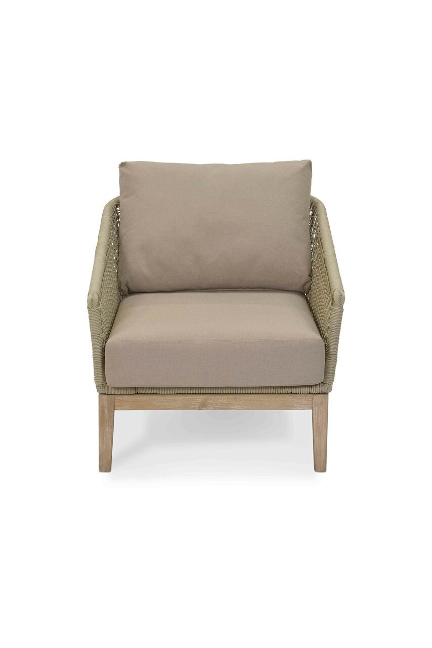 Lynton Armchair - Acacia Wood, Grey
