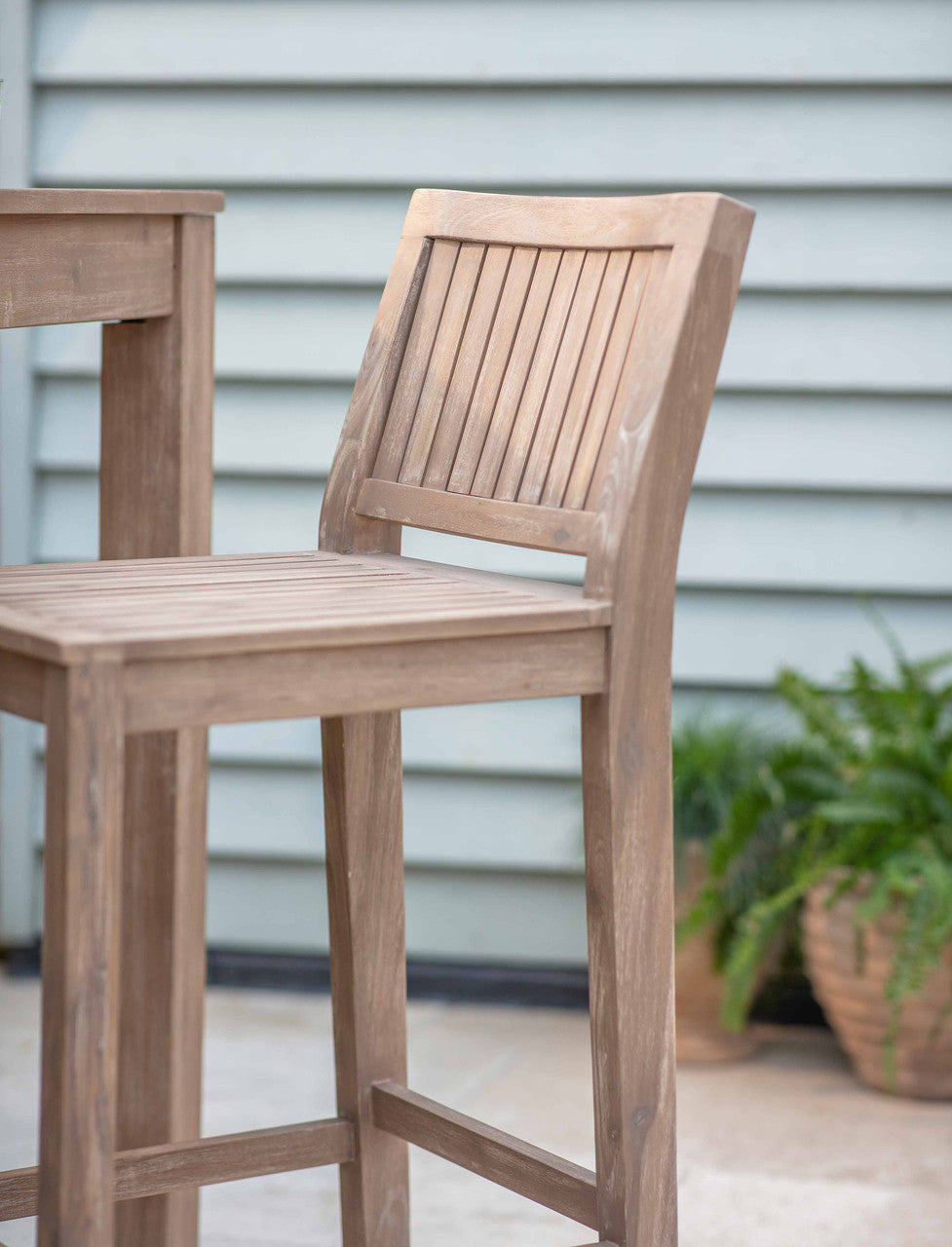Porthallow Bar Stool - Acacia Wood, Natural, Set of 2