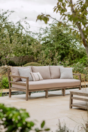 Sandridge 3 Seater Sofa - Acacia Wood, Dark Natural