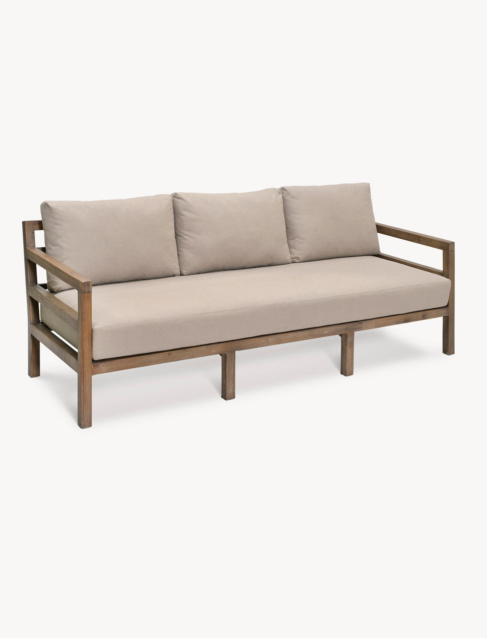 Sandridge 3 Seater Sofa - Acacia Wood, Dark Natural