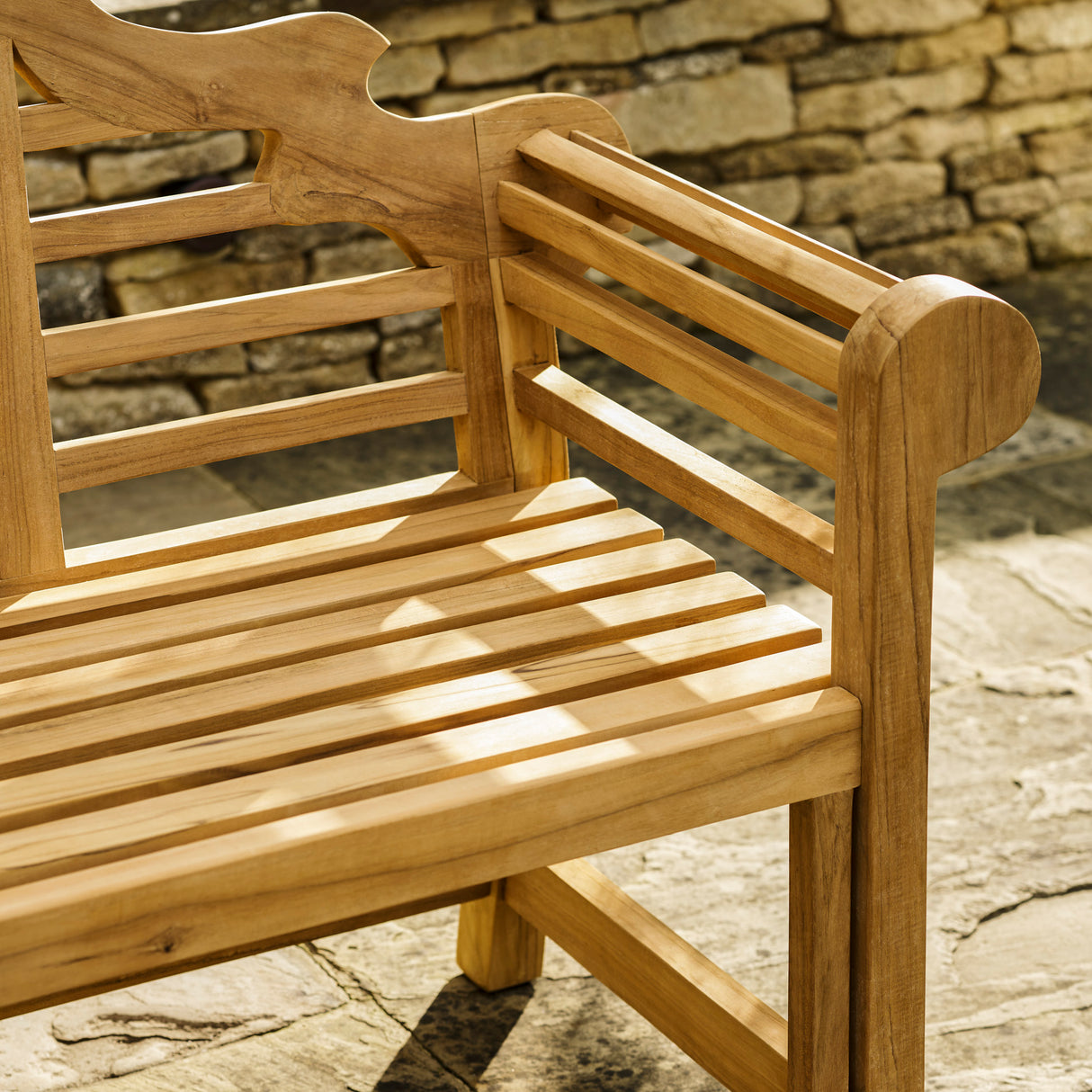 Lutyens Teak Bench 3 Seater 165cm