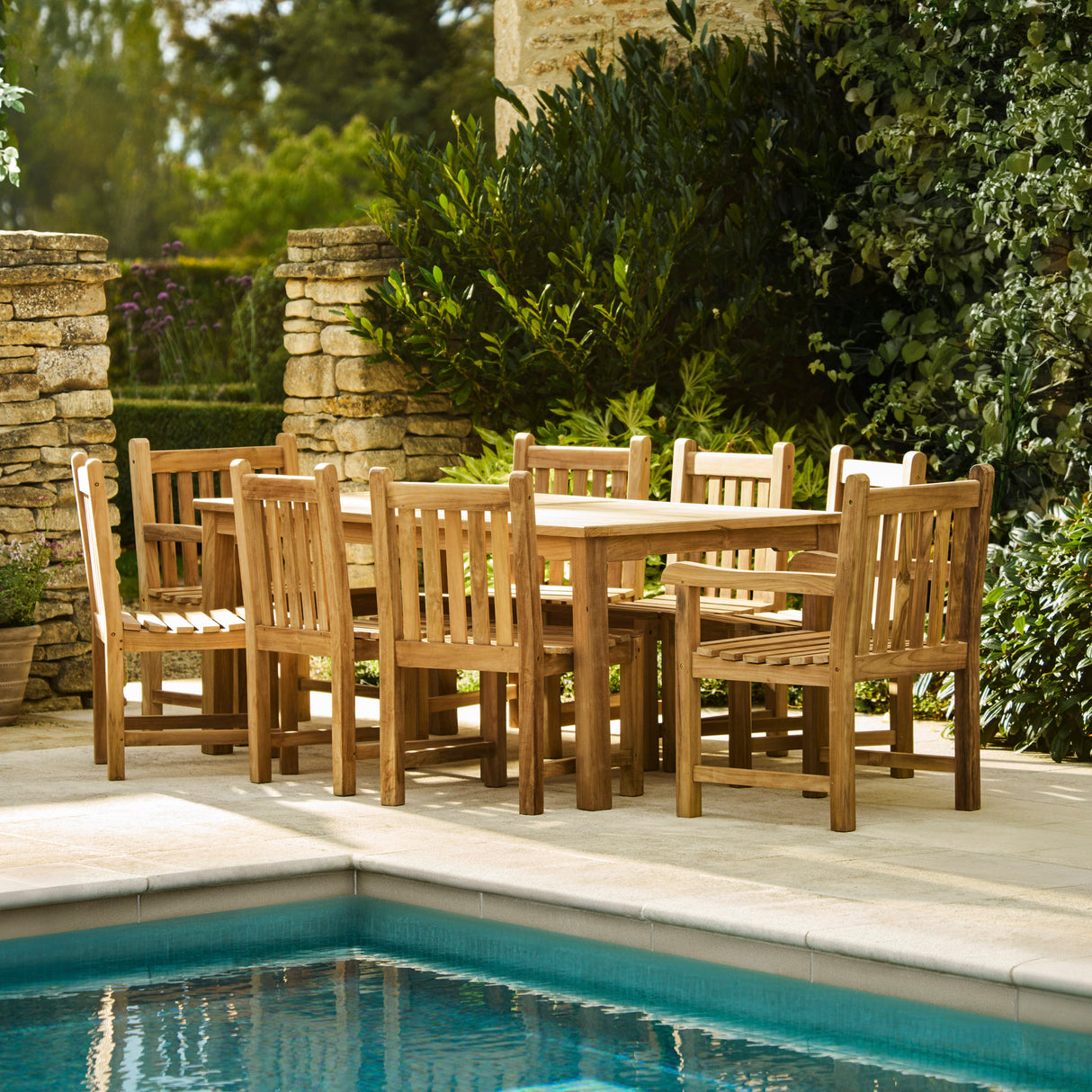 Marbrook Teak Rectangular Table 200cm x 90cm