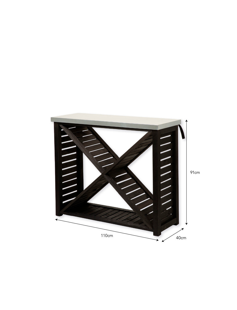 Moreton Cross Log Store - Spruce, Black, Large