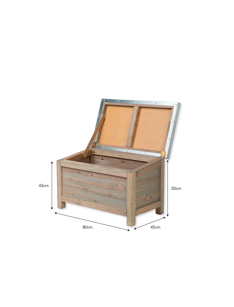 Aldsworth Outdoor Storage Box - Spruce, Natural, Small