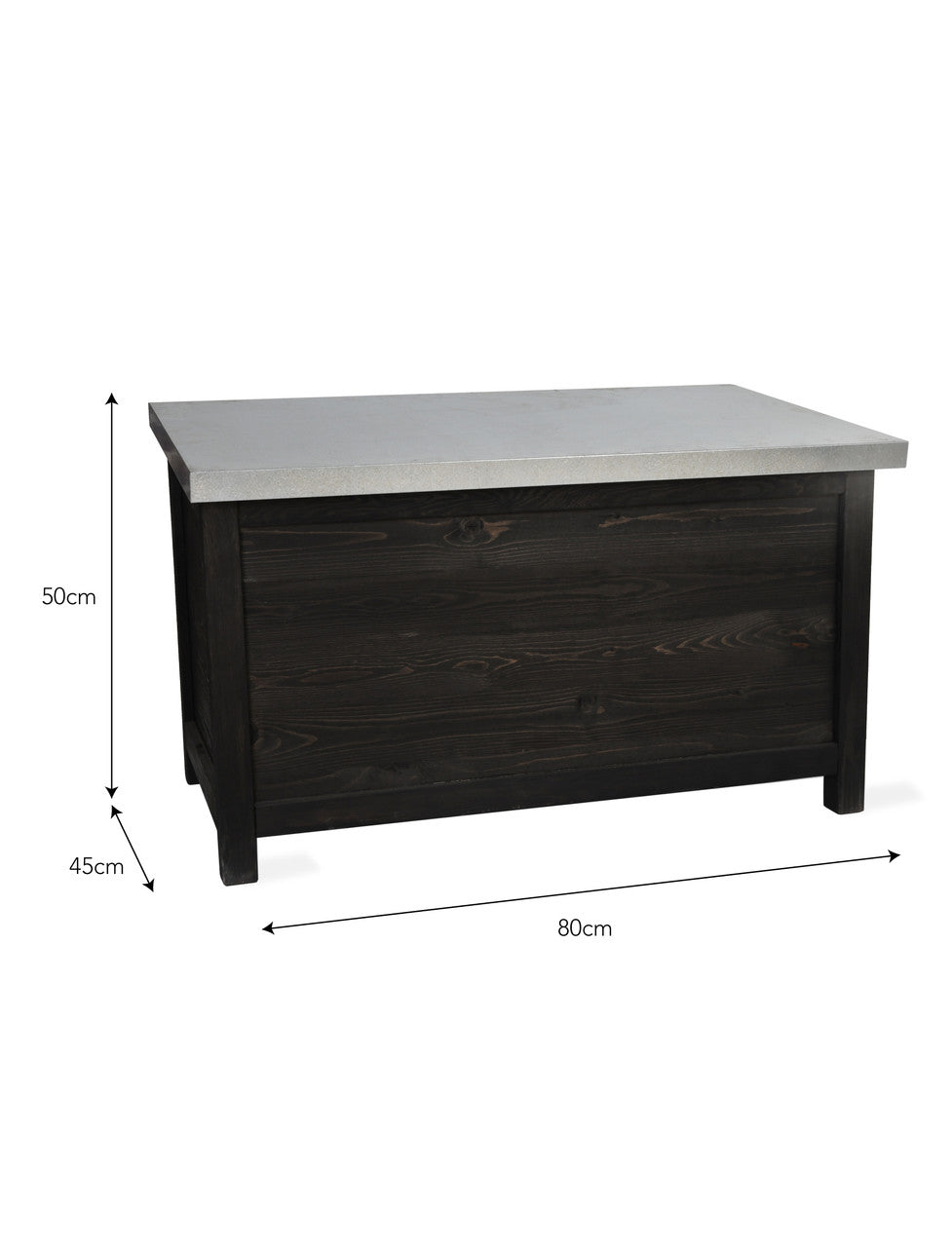 Moreton Outdoor Storage Box - Spruce, Black, Small