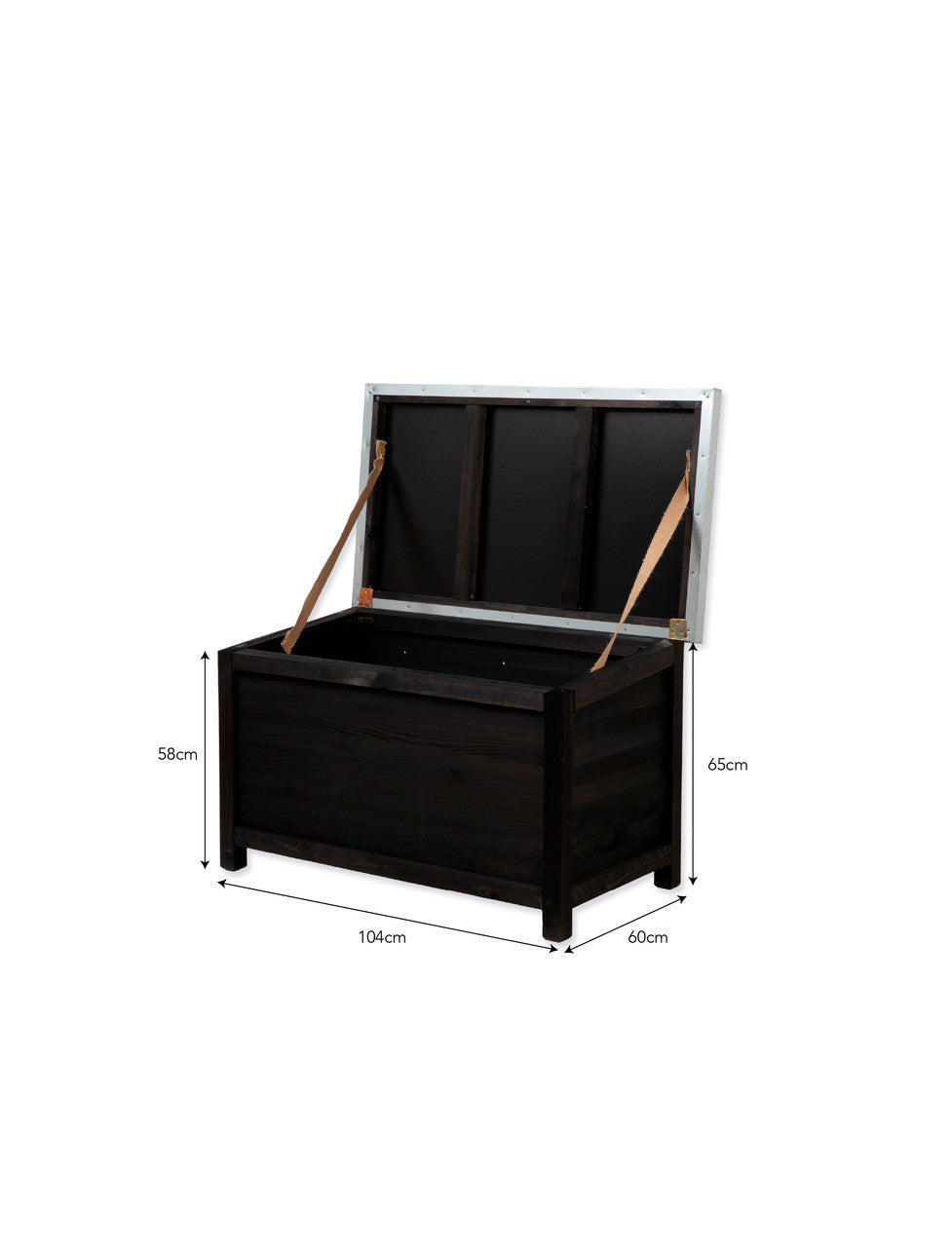 Moreton Outdoor Storage Box - Spruce, Black, Large