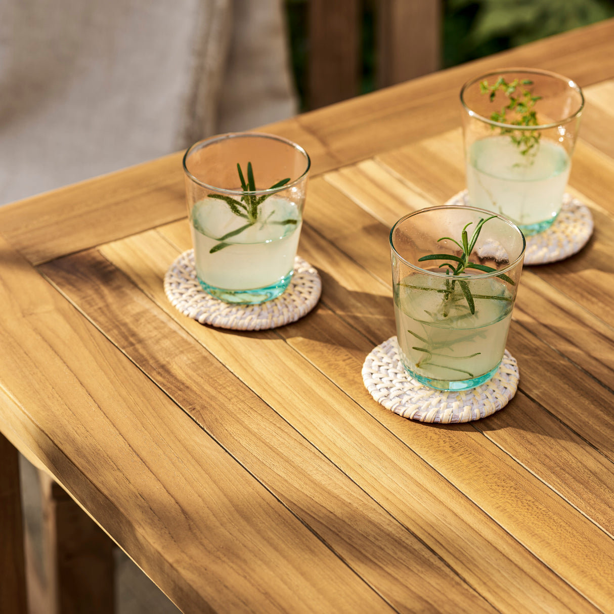 Marbrook Teak Table 80cm x 80cm & 4 Grisdale Side Chairs