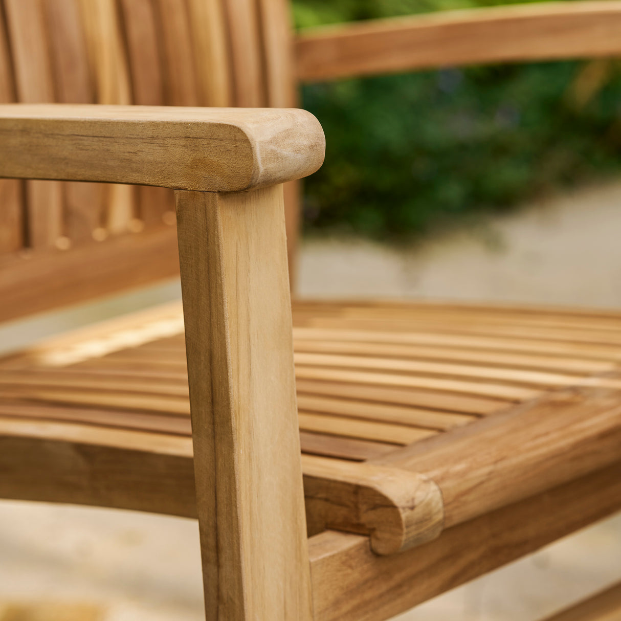 Marbrook Teak Table 80cm x 80cm & 4 Henley Armchairs
