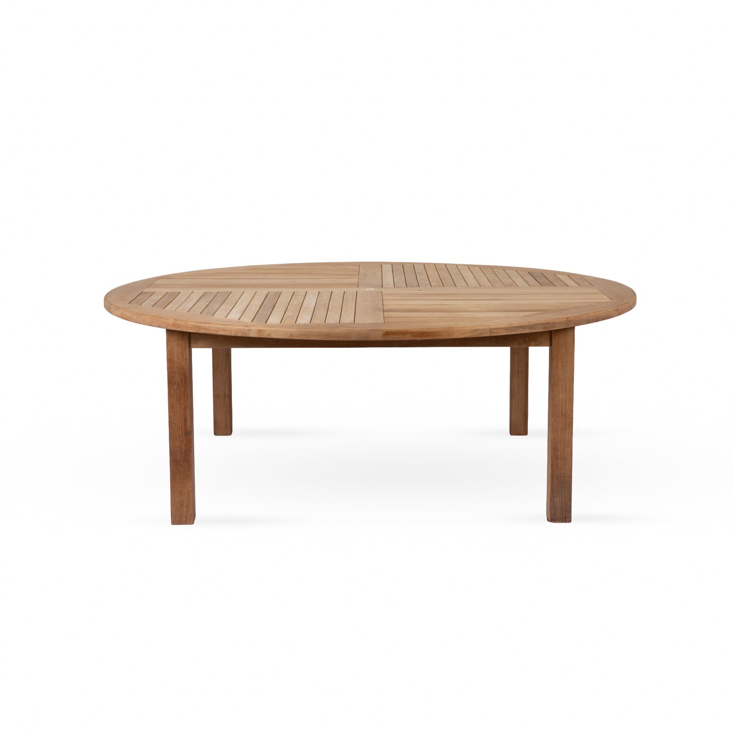 Churn Teak Round Deep Table 210cm