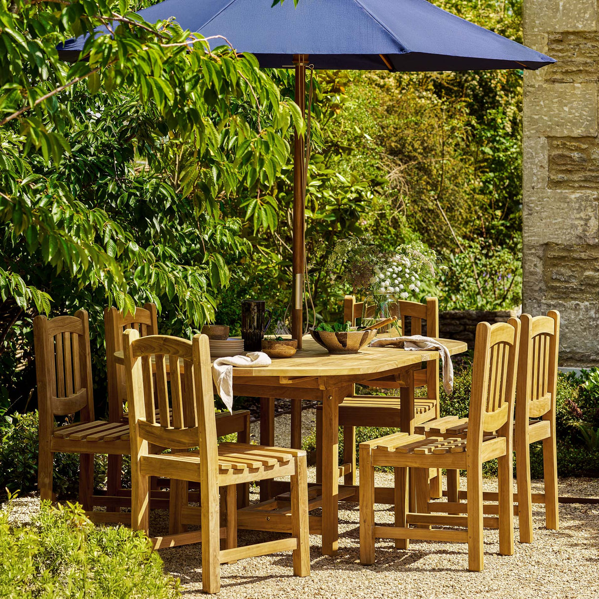Avon Teak Oval Extending Dining Table 150-210cm