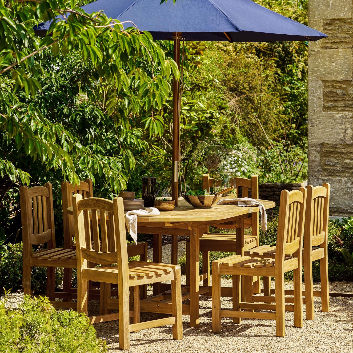 Avon Teak Oval Extending Dining Table 150-210cm
