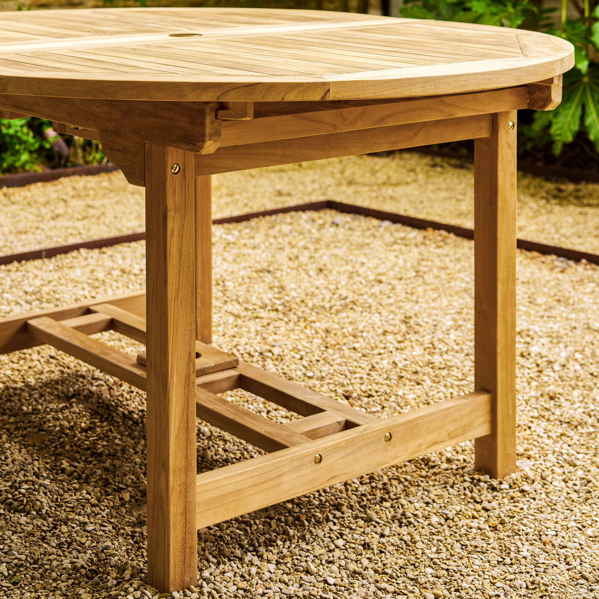 Avon Teak Oval Extending Dining Table 150-210cm