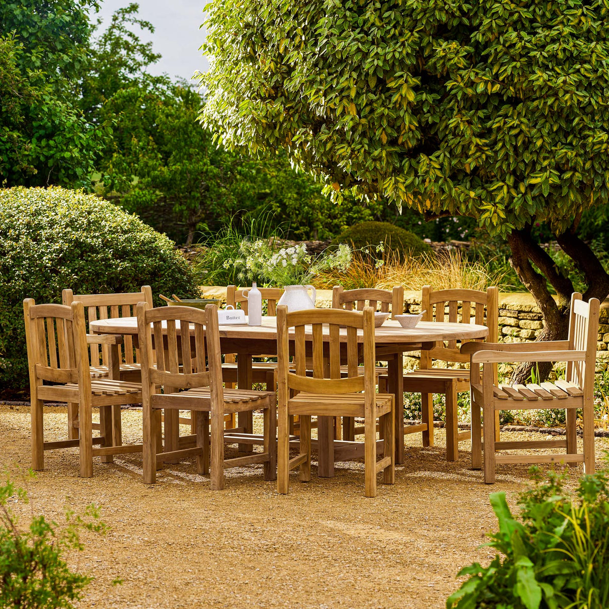 Avon Teak Oval Extending Dining Table 180-240cm