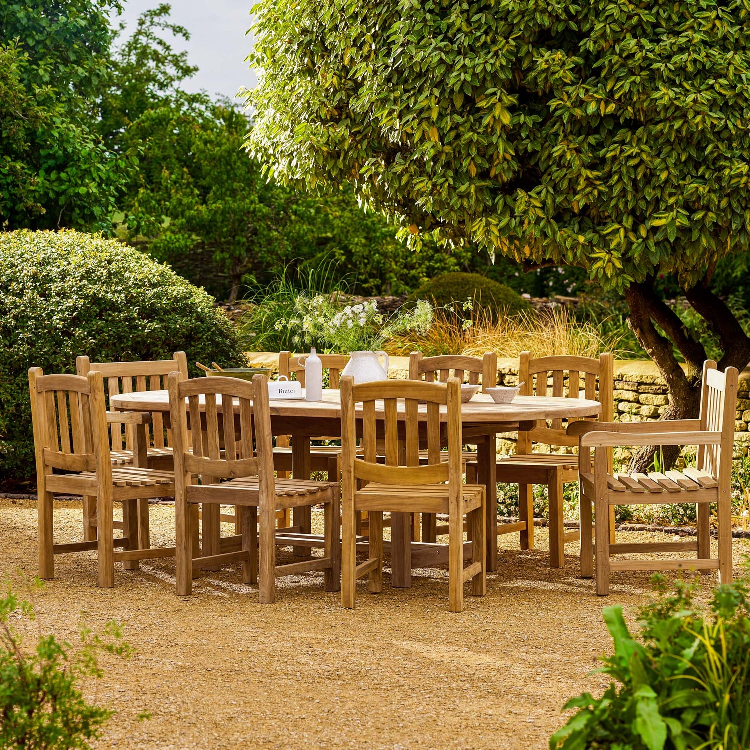 Avon Teak Oval Extending Dining Table 180-240cm