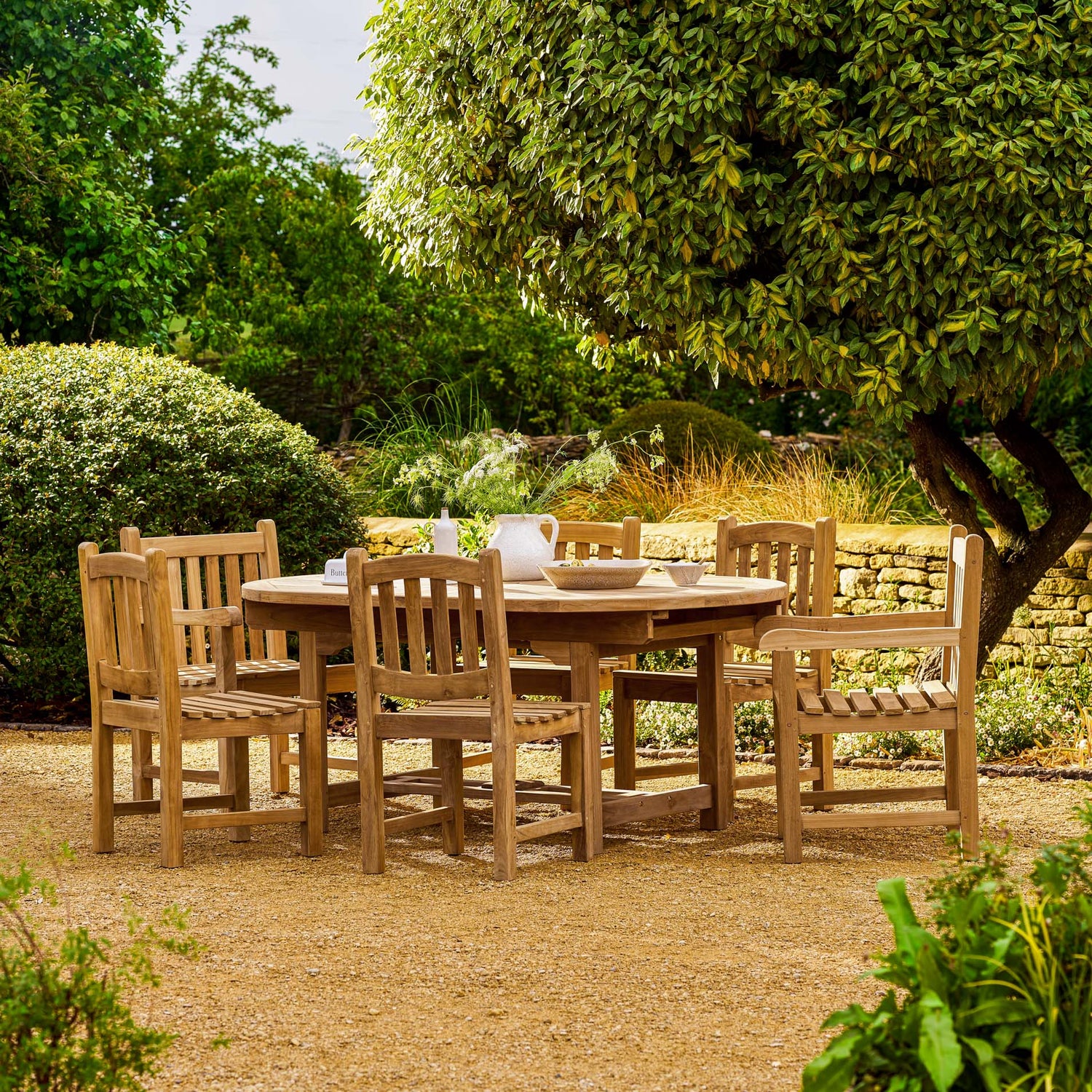 Avon Teak Oval Extending Dining Table 180-240cm