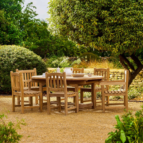 Avon Teak Oval Extending Dining Table 180-240cm