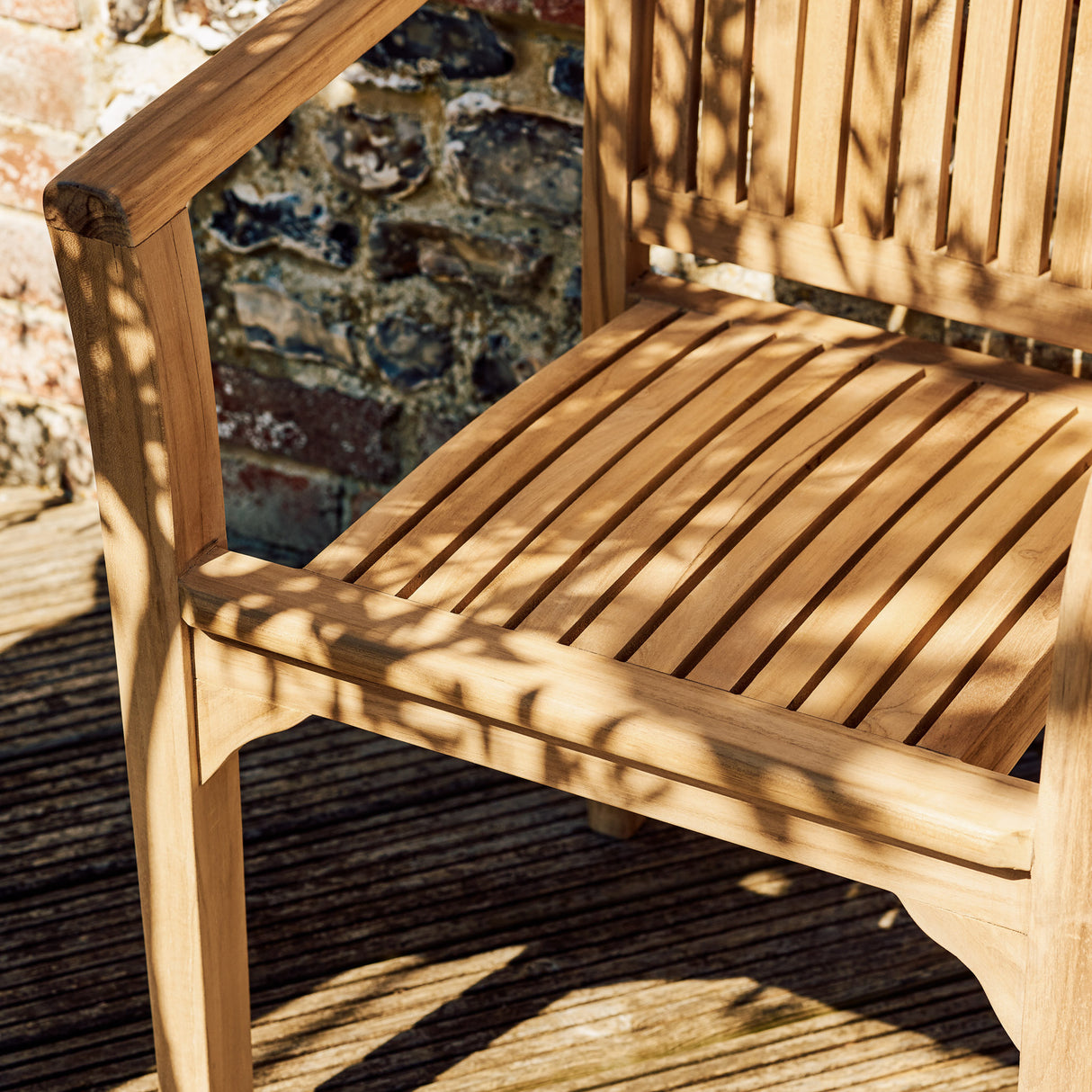Bali Teak Stacking Armchair