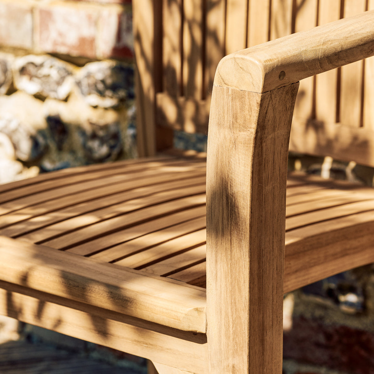 Bali Teak Stacking Armchair