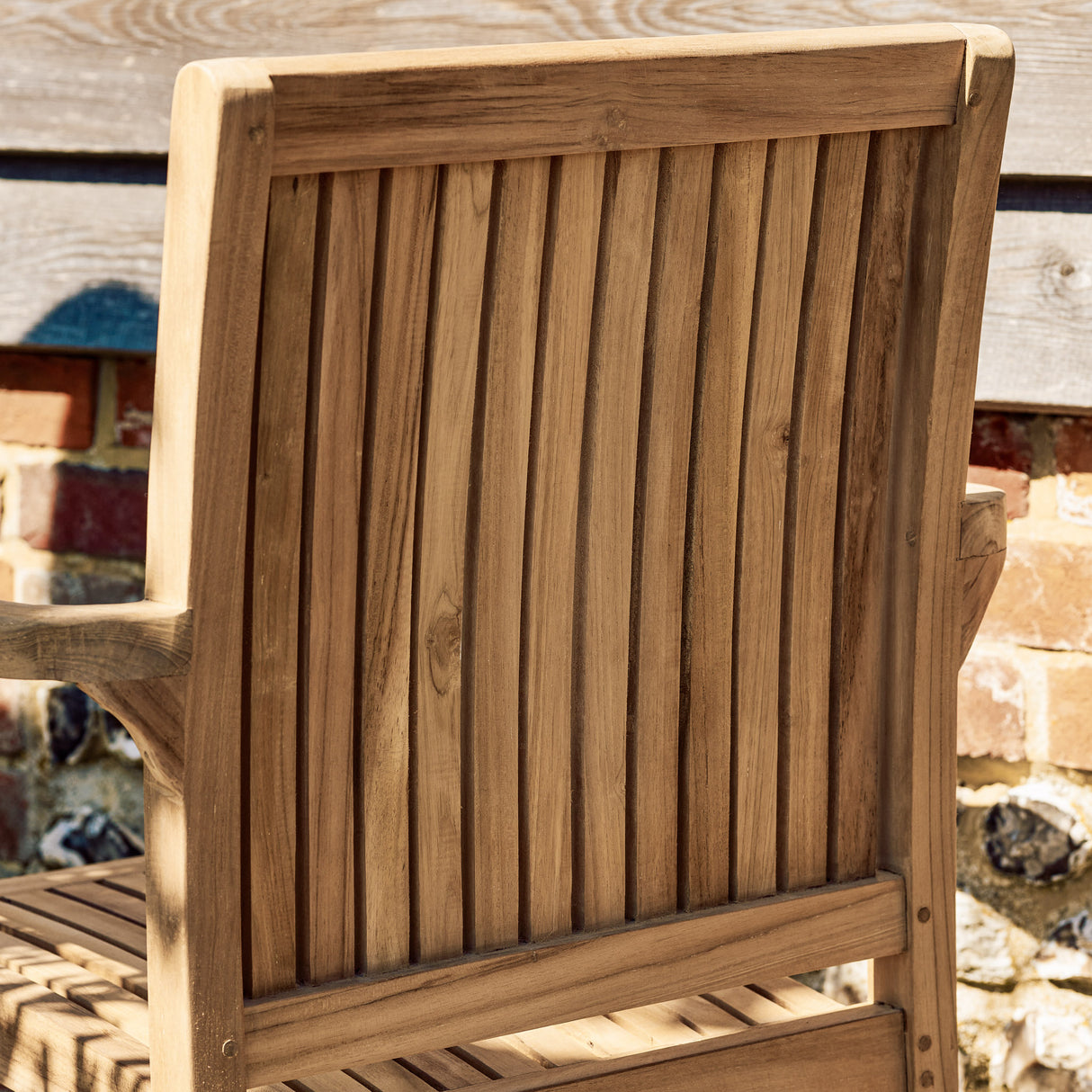 Bali Teak Stacking Armchair