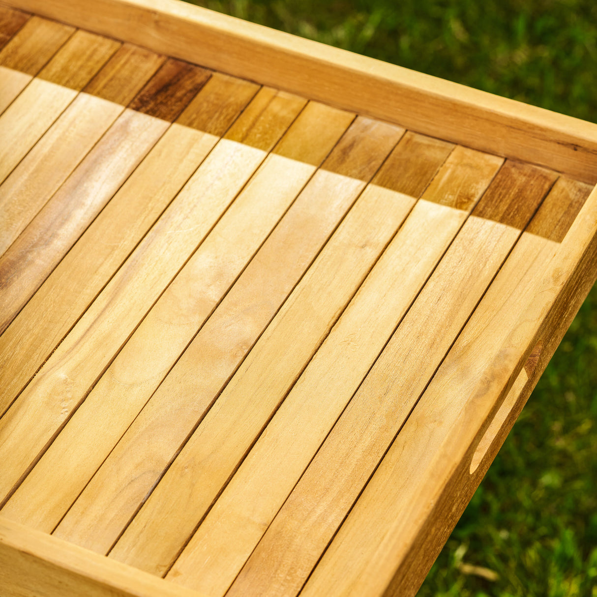 Hidcote Teak Butlers Tray 55cm x 40cm & Folding Stand