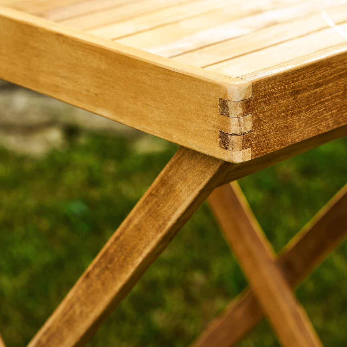 Hidcote Teak Butlers Tray 55cm x 40cm & Folding Stand