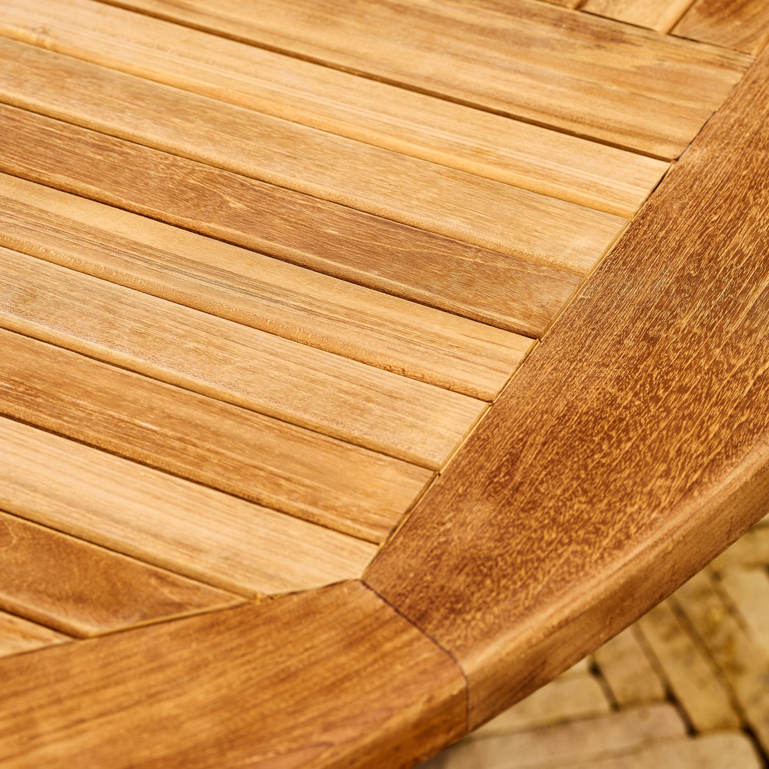 Churn Teak Round Deep Table 210cm